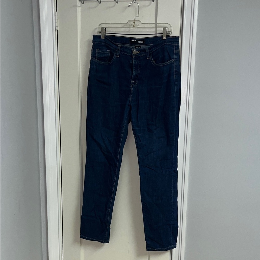 BDG High-Rise Dark Blue Cigarette Jeans